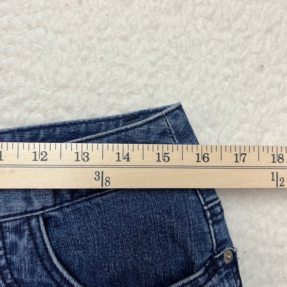 Christopher & Banks Skort Womens 8 Blue Denim M Wash Casual Mini Skirt Shorts - Picture 4 of 9